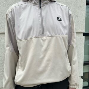 Men's Beige Half-Zip Jacket anorak new balance